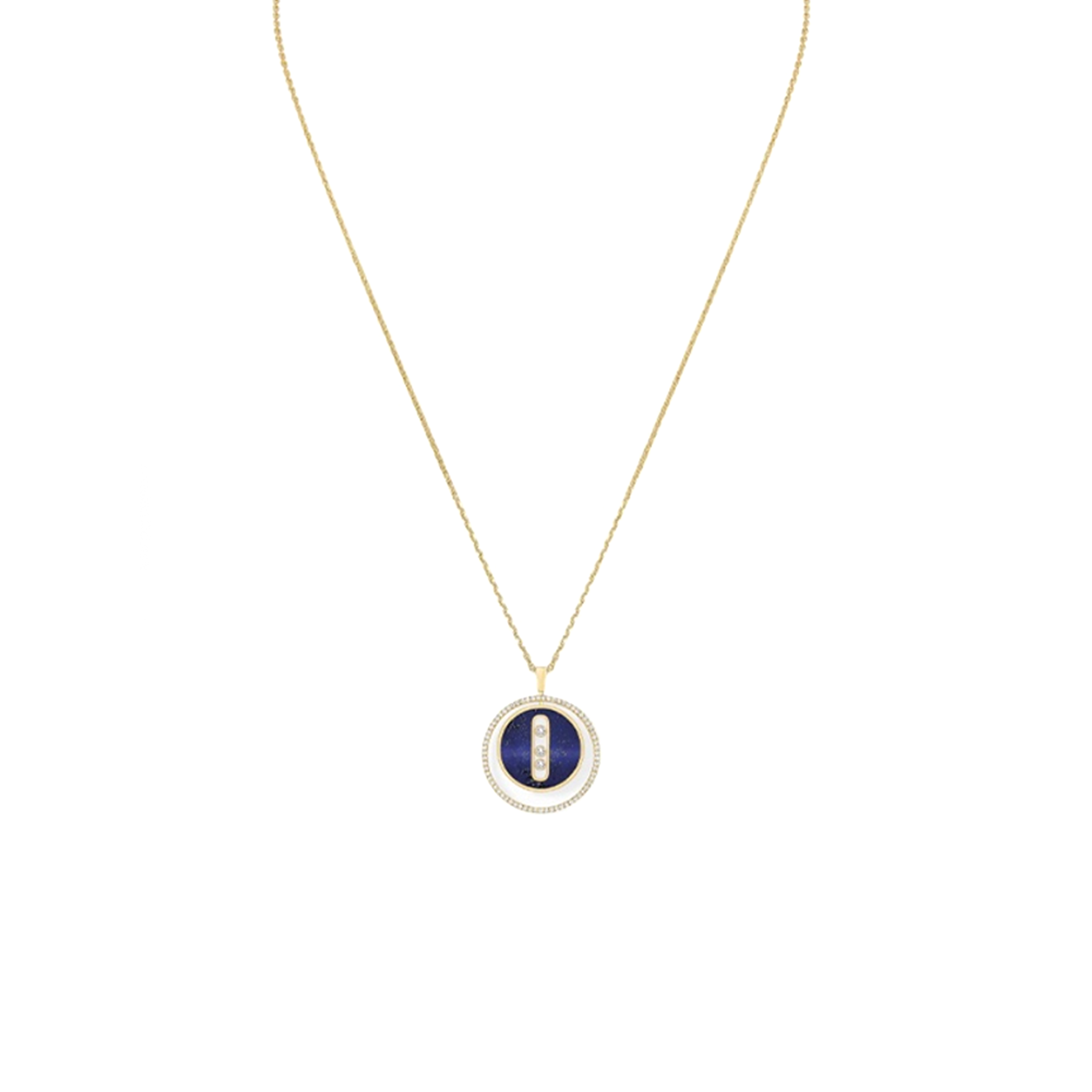 Mes1kaa lucky move necklace yellow gold 10839